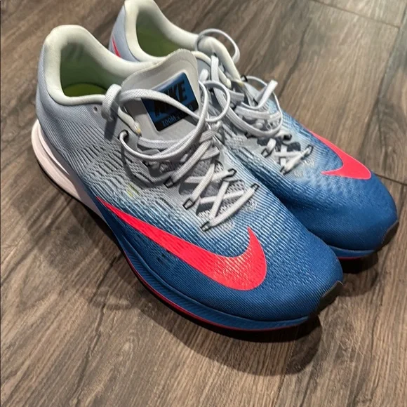 Nike Men's Blue and Pink Zoom Elite 9 Running Shoes Size 11. - Picture 3 of 6